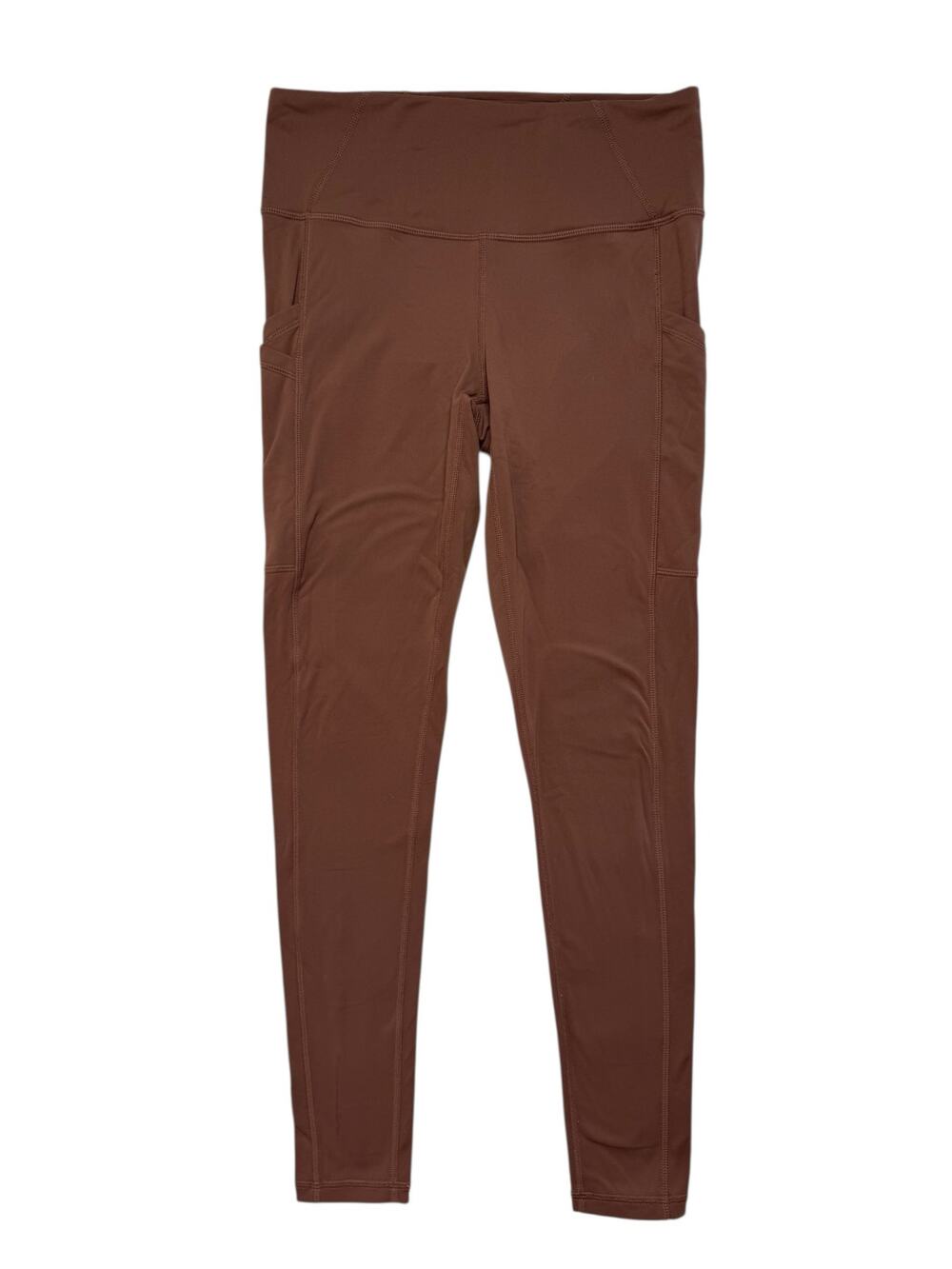 PRANA Pocket Leggings in Pink-Brown Carob Wave Size Small Womens Crossover Yoga